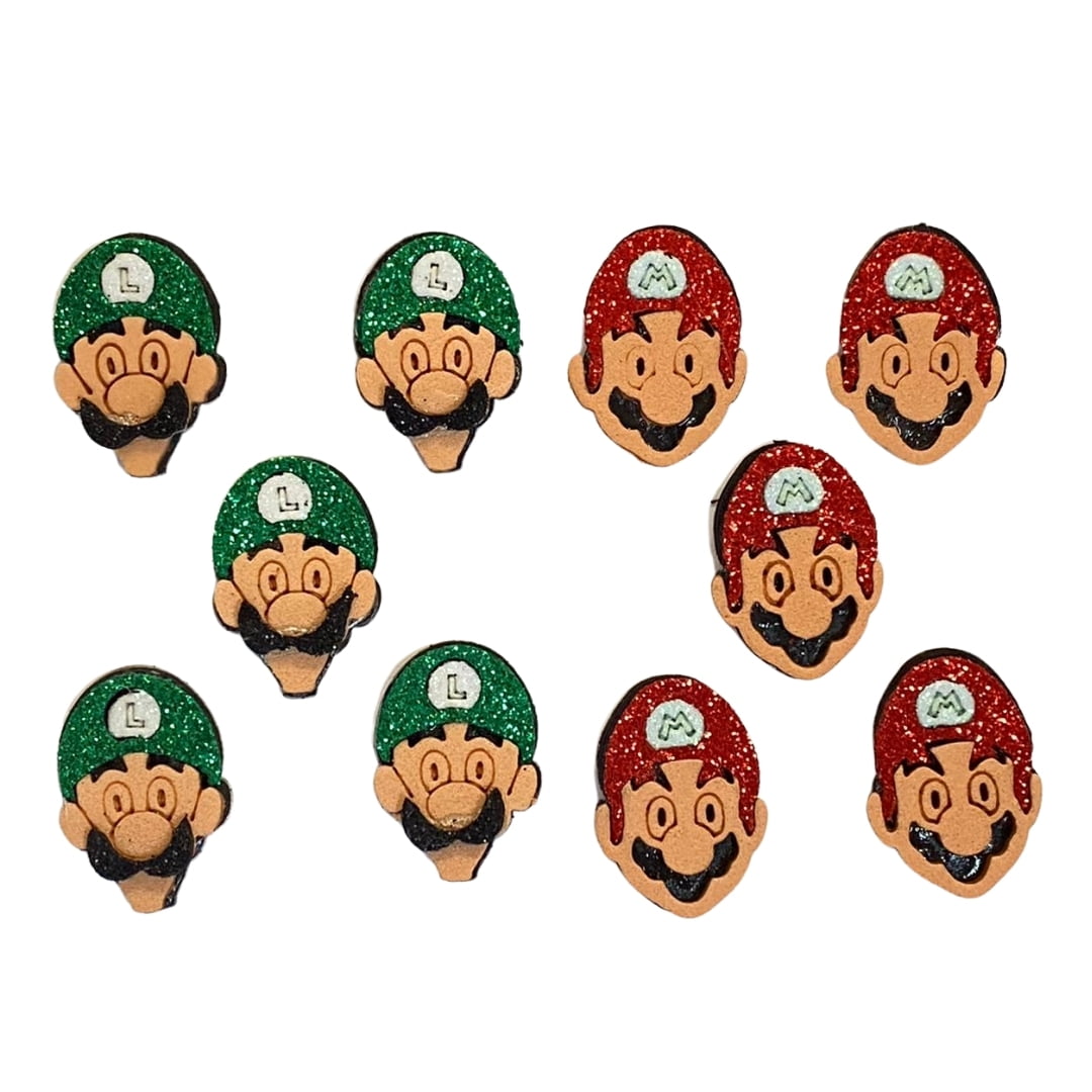 Adesivo EVA Mario Bros. - 10 unidades Sortidas