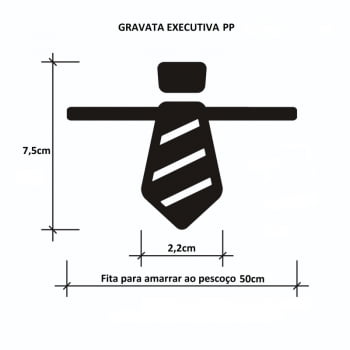 Kit Gravata Executiva - Tamanhos Sortidos - 100 unidades