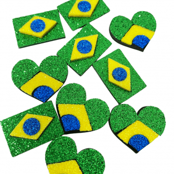 Adesivo Brasil - 10 Unidades Sortidas