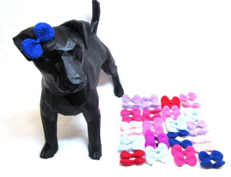 Laço Crochet M ou G - 10 unidades Sortidas - Escolha o MODELO (com elástico ou adesivo) - DESCONTOS a partir de 3, 5 e 10 Pacotes